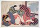Japan: Shunga image of a man and a woman making love. Ukiyo-e woodblock print by Keisai Eisen (1790-1848), c. 1825